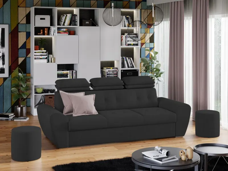Set Canapea si Fotolii Barini Gri Antracit — imaginea 2