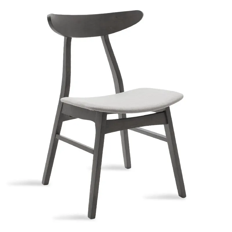 Scaun Orlean, Gri - Nuc, 53x49x78 cm - Gri
