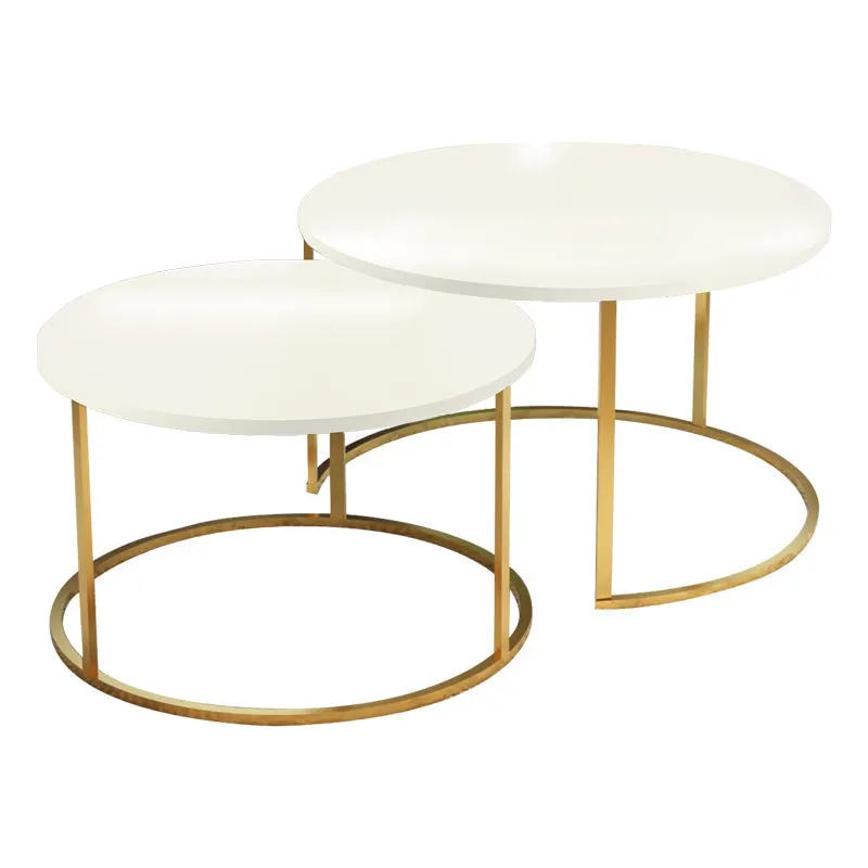 Set de 2 masute de cafea Solme, 60x60x40 cm - Bej