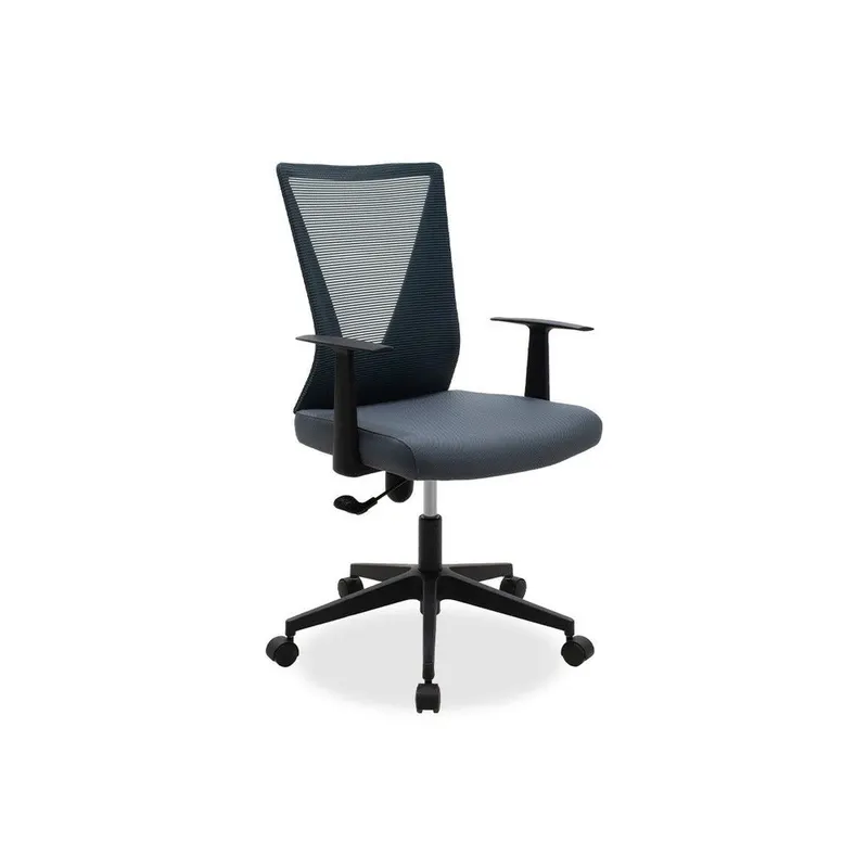 Scaun birou manager Ghost mesh, Gri - Negru, 61x53x93 cm - Gri