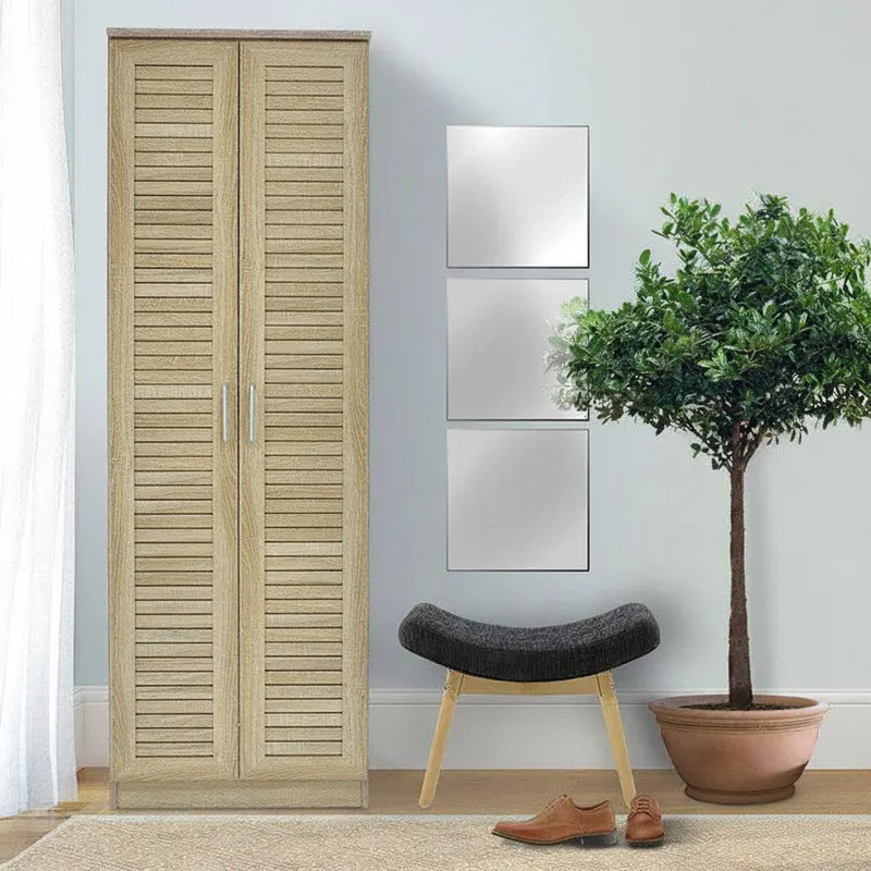 Pantofar Sante, sonoma - maro - nuc - alb - antracit, 60x37x183 cm - Sonoma