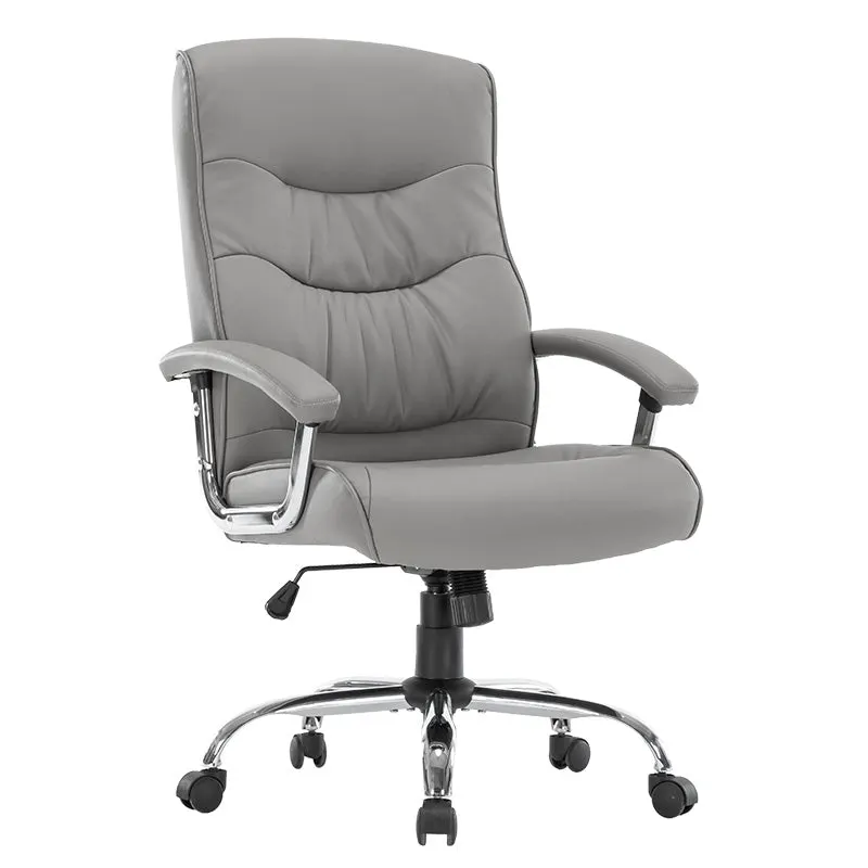 Scaun birou manager Primrose PU, 65x74x120 cm - Gri