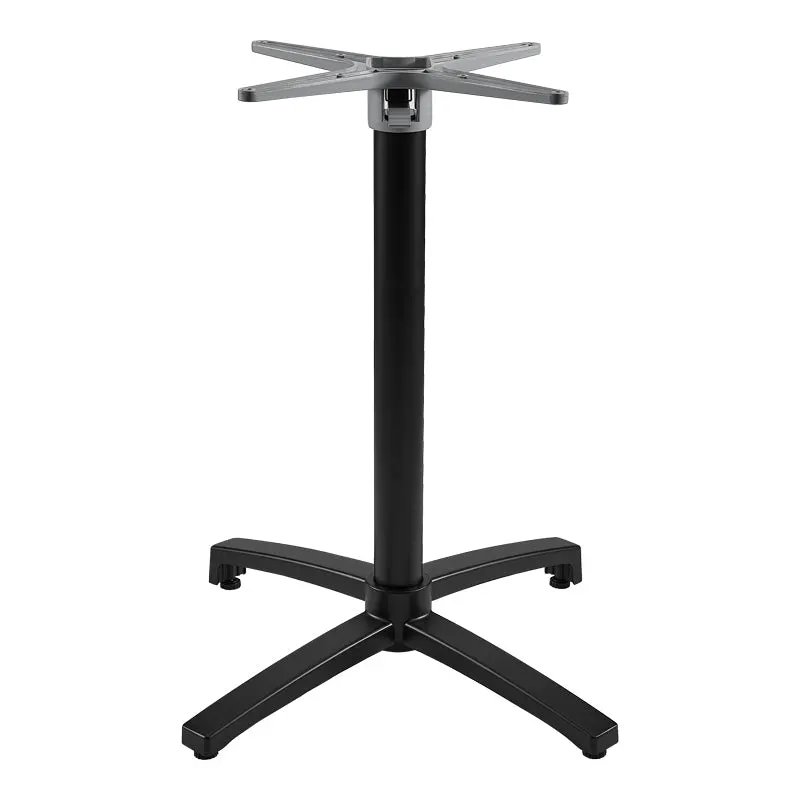 Bază de masă pliabilă metalică Levo, negru, 69x69x73 cm - Negru