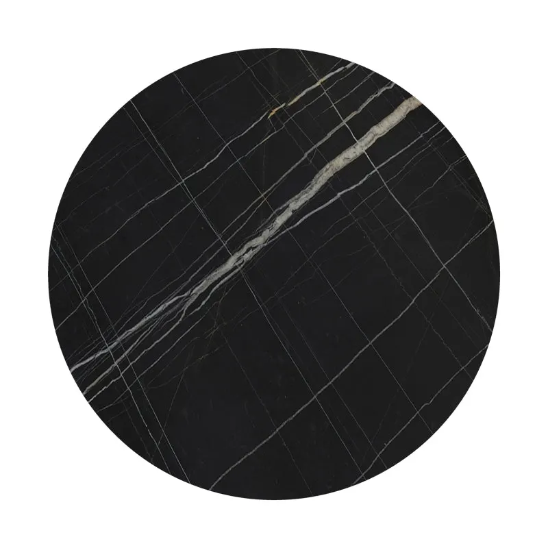 Blat de masă Relian cu neagră, D69cm, grosime 12mm, 69x69 cm - Negru