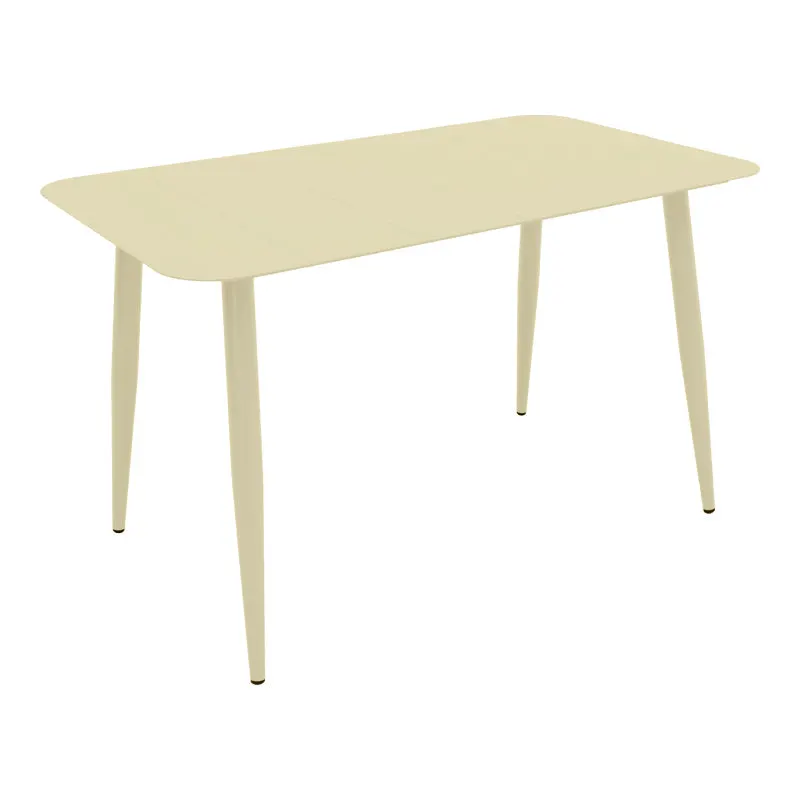 Masă aluminiu cu finisaj Champagne Vista, Aluminiu, 150x80x72 cm - Multicolor