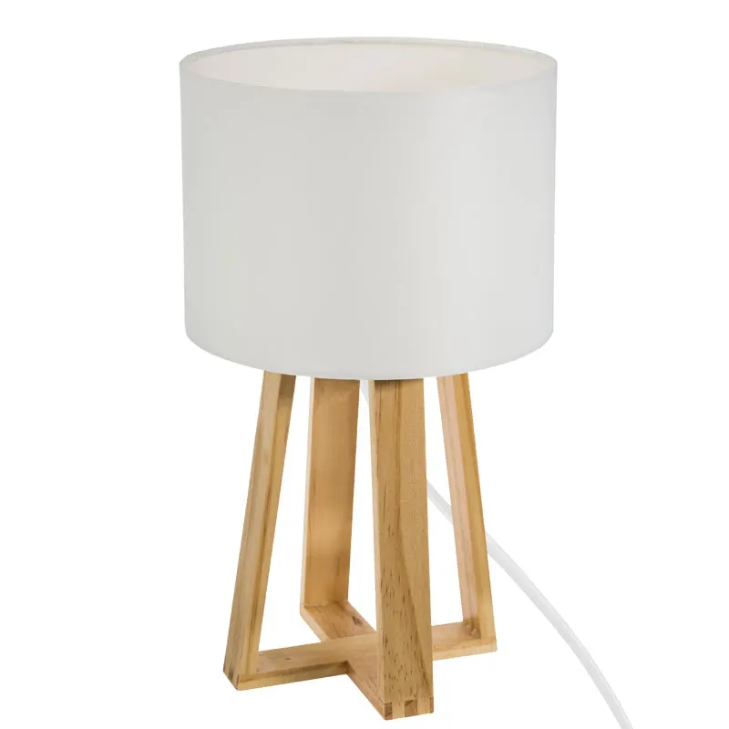 Lampă de masă din lemn de pin Kressou, Lemn de pin, Natur, 20x34 cm - Natur