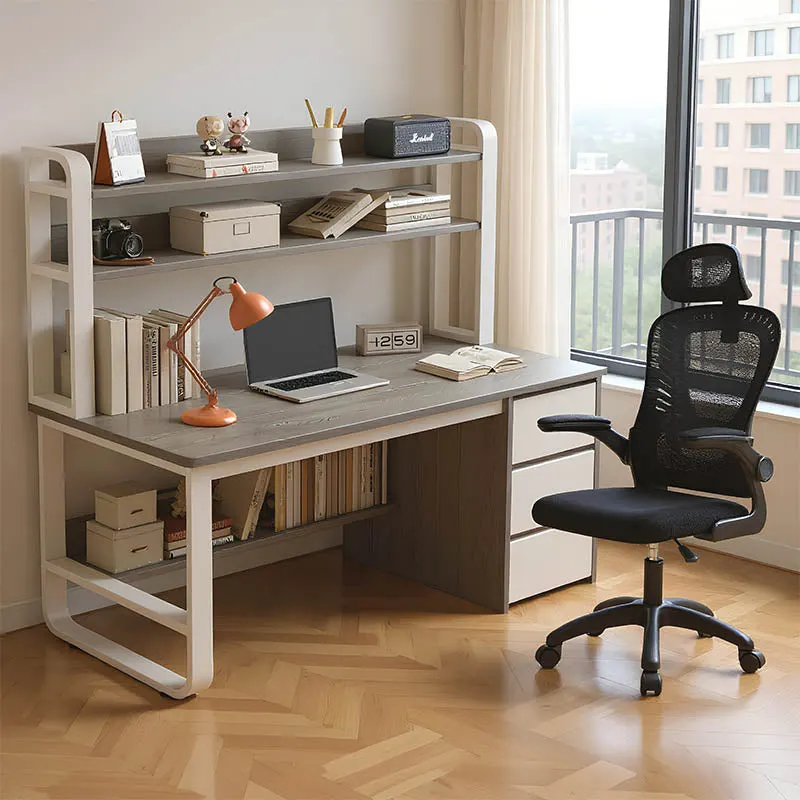 Set birou studențesc Skill, Lemn, personalizabile, Set 2 piese, 62x63x110 cm - Multicolor