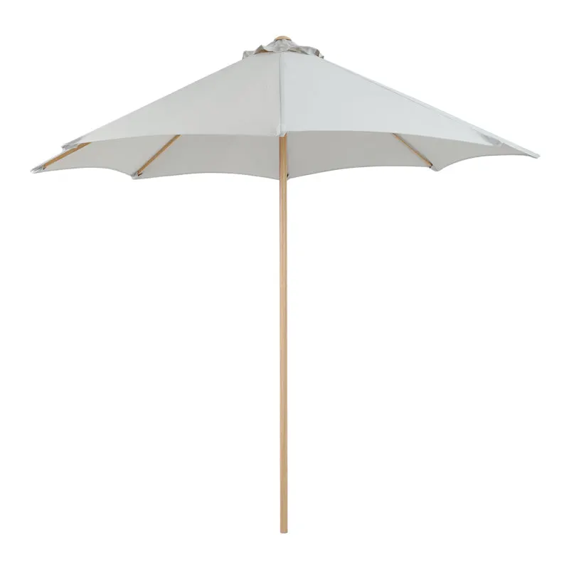 Umbrelă de soare cu structură metalică Mawoo, Stil Profesional, Lemn, Crem, 250x235 cm - Bej