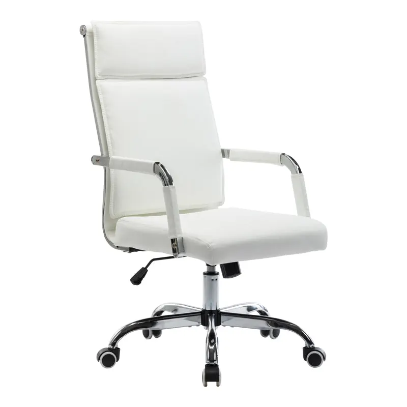 Scaun de birou managerial cu funcție ajustabilă Mavel, Albă, 55x62x100-110 cm - Alb