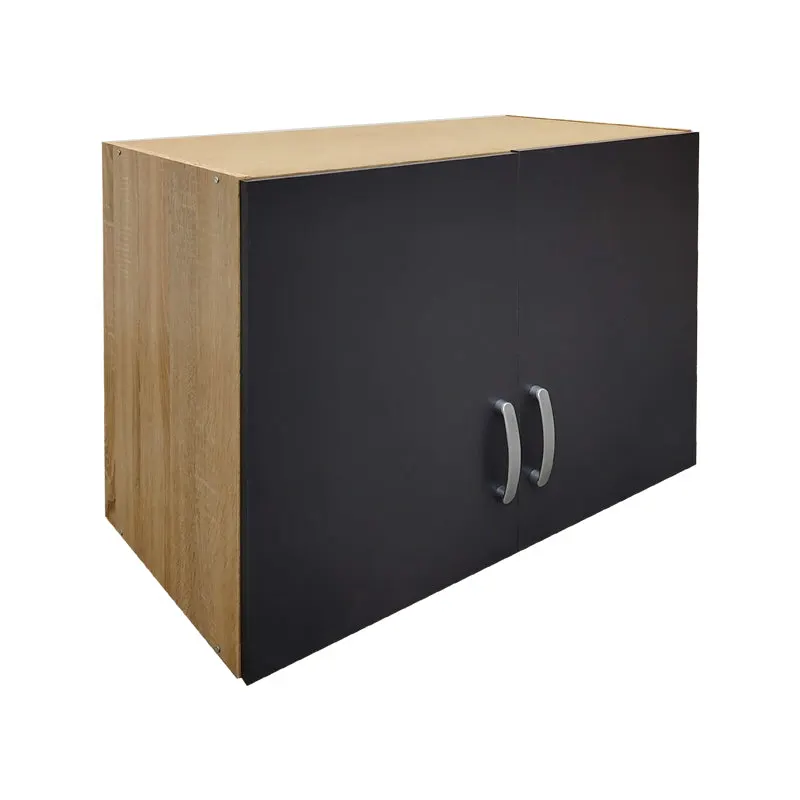 Dulap superior Athos cu 2 usi, 80x42x60 cm - Sonoma-Antracit