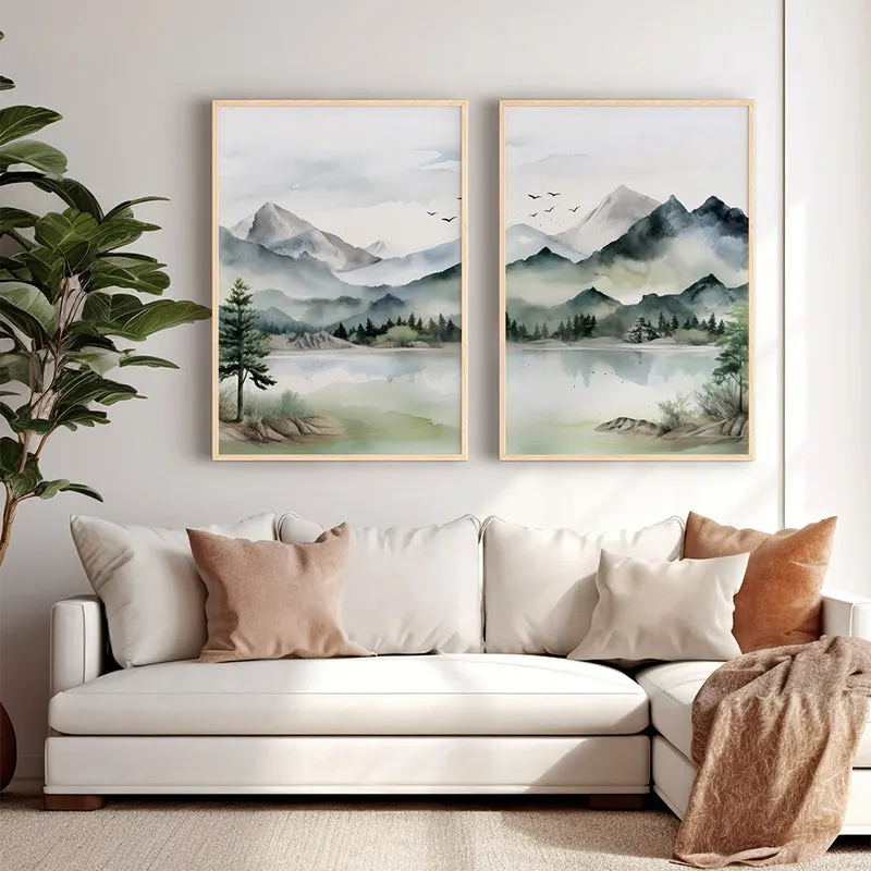 Tablou Crelo, Cu cadru, Multicolor, 33x48 cm - Multicolor