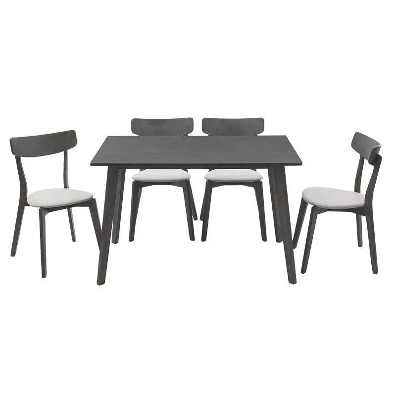 Set de sufragerie Benson - Toto 5 piese 120x75x75cm - Gri