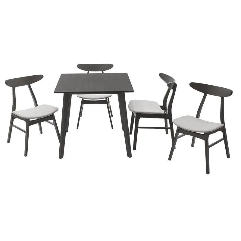 Set de Masa Benson - Orlean 5 piese 80x80x75cm - Gri