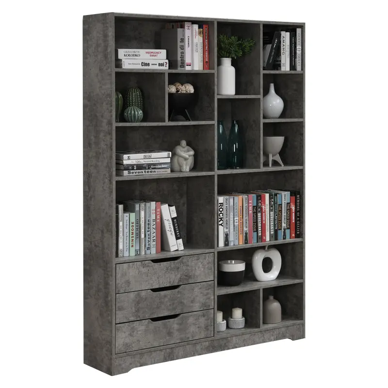 Biblioteca Lucinda, 120x30x181 cm - Gri