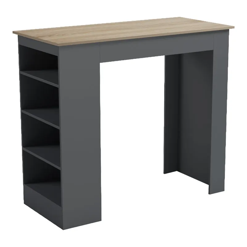 Masă de sufragerie de bar Riff, Antracit, 120x55x105 cm - Antracit