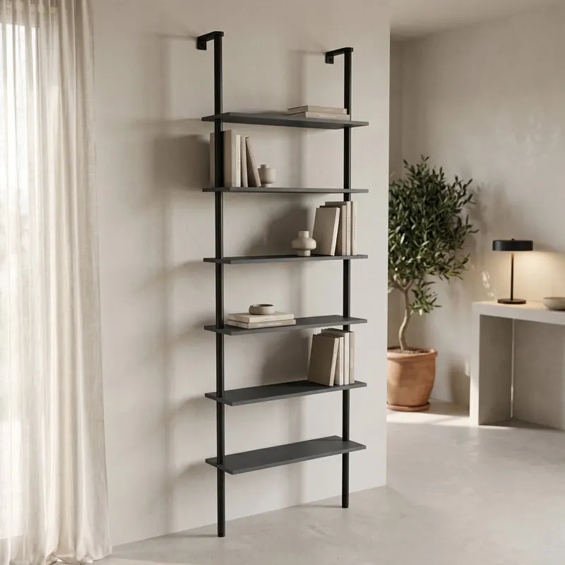 Biblioteca Wall bookcase Dimmo, Metal, 60x20x180 cm - Antracit