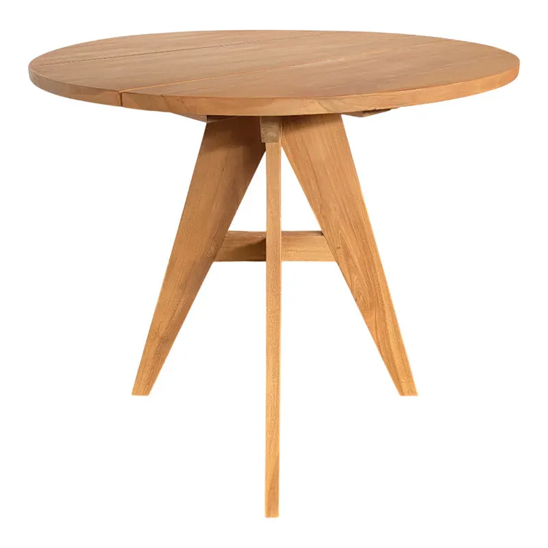 Masă de sufragerie Cadrada, Natural, D80x76 cm - Natural