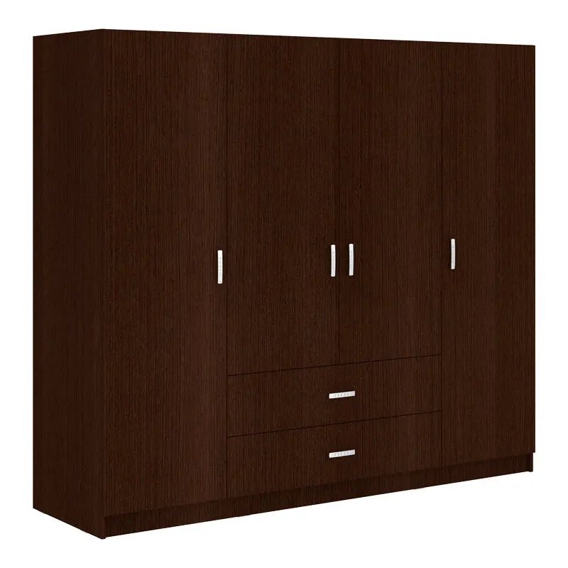 Dulap cu patru uși Royal, Wenge, 200x58x177 cm - Nuc
