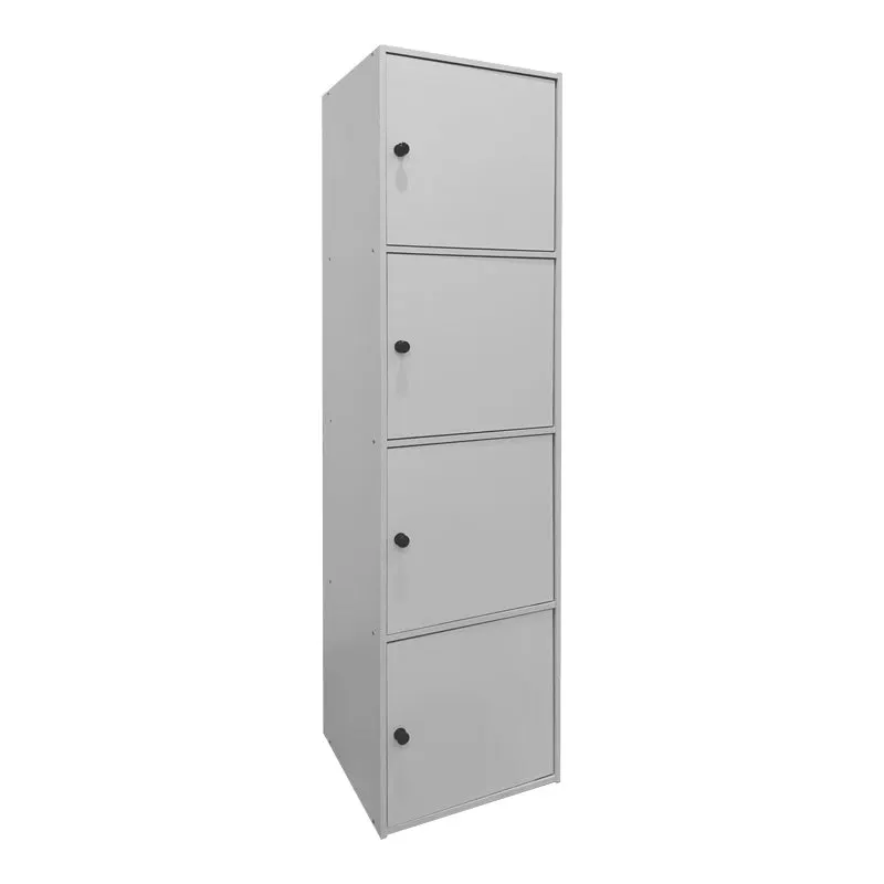 Dulap coloana Gabino, Lemn, 40x39x158 cm - Alb