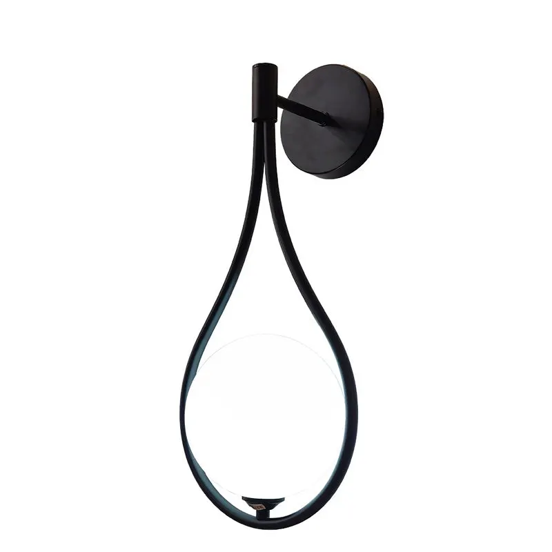 Aplica perete Teary, Negru-Alb, metal, 16x12x37 cm - Negru