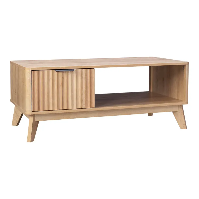 Masuta de cafea, cu aspect Natural Hamea, 110x55x45 cm - Natur