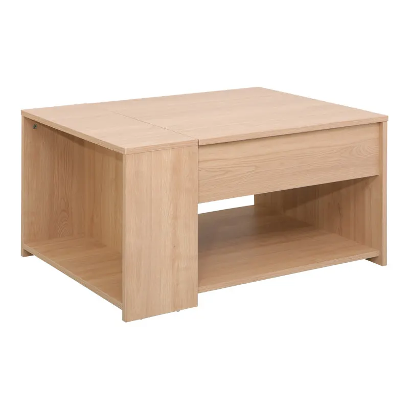 Masa Aravis cu functie polimorfa, Lemn, Natur, 80x60x42 cm - Natur
