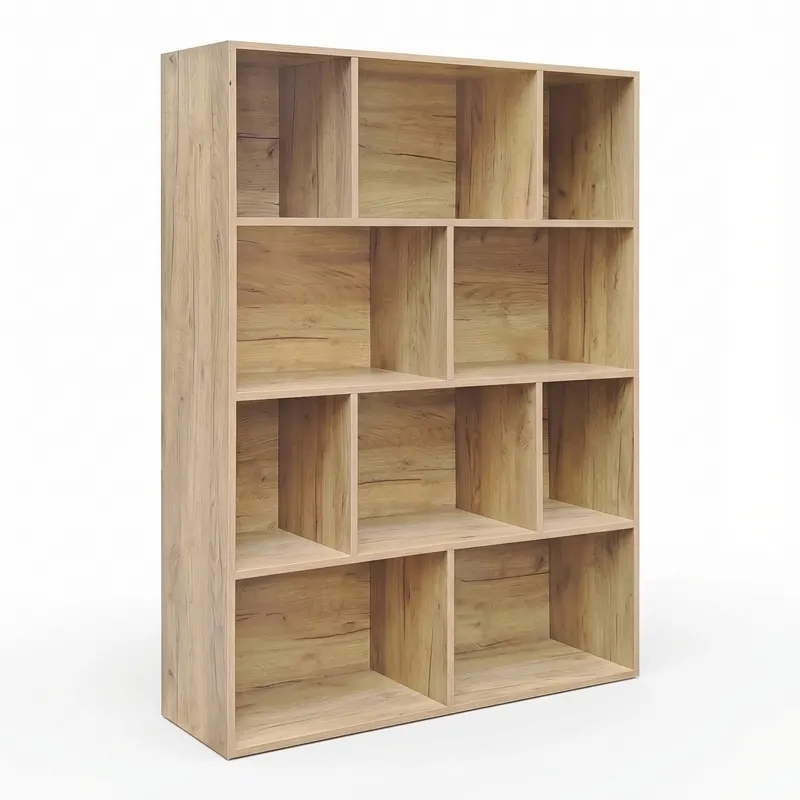 Biblioteca Evergin, Stejar, 100x30x135 cm - Stejar