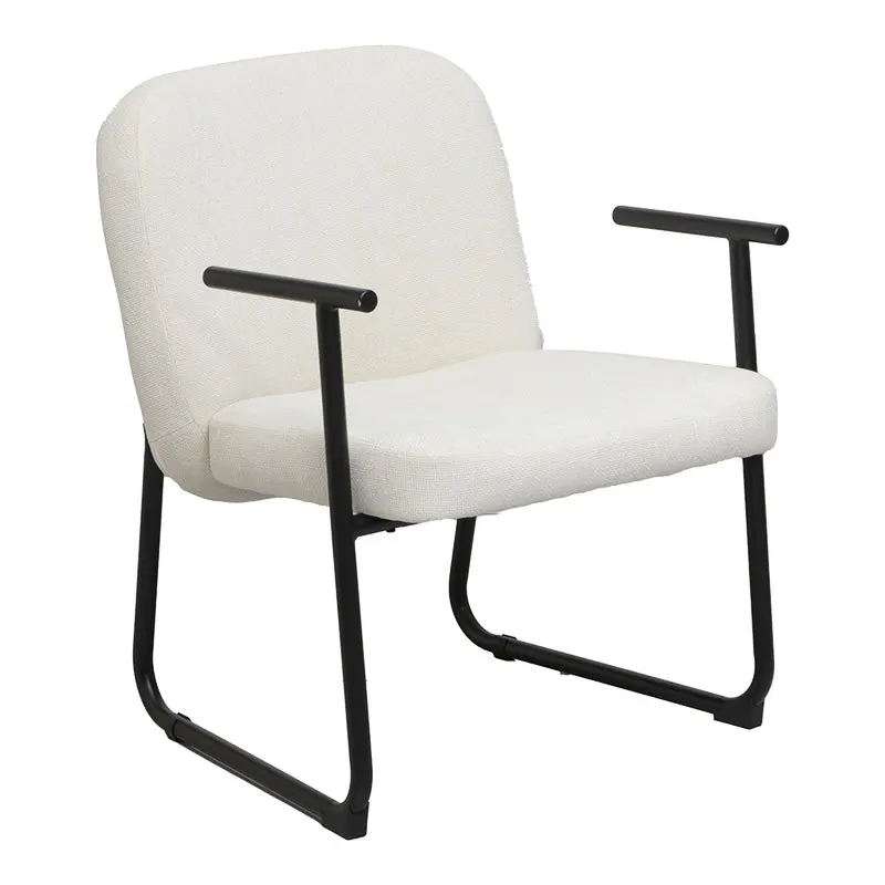 Scaun de vizitator Vindor, crem, 65x68x80 cm - Bej