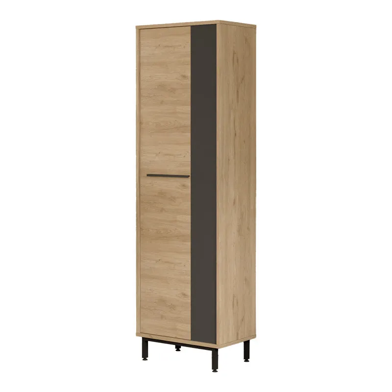 Raft pantofi Scarpiera 9 locuri, Natural-antracit, 57x36x186 cm - Natur