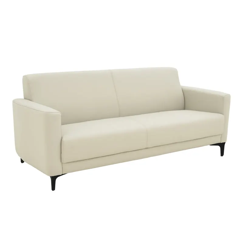 Canapea 3 locuri Sirica, Bej, 185x82x81 cm - Negru