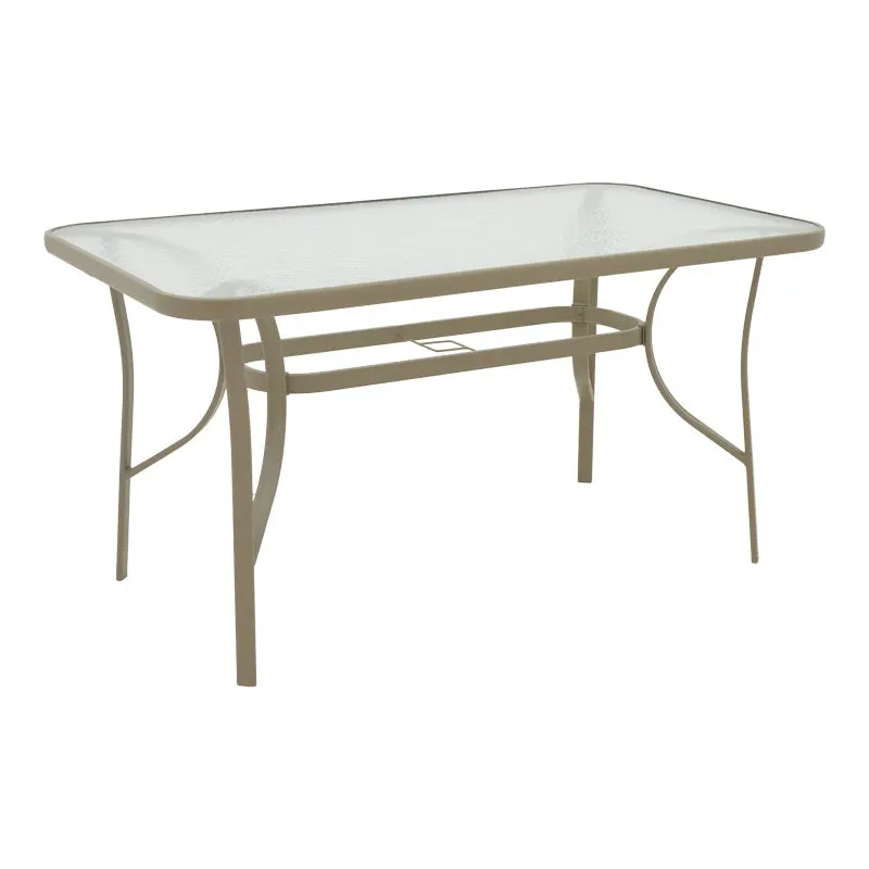 Masa metalica Ensure, Sampanie, Auriu, 140x80x70 cm - Auriu