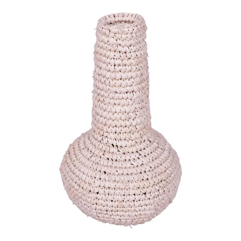 Vaza impletita Sannery Boho, Natural, 18x18x30 cm - Natur