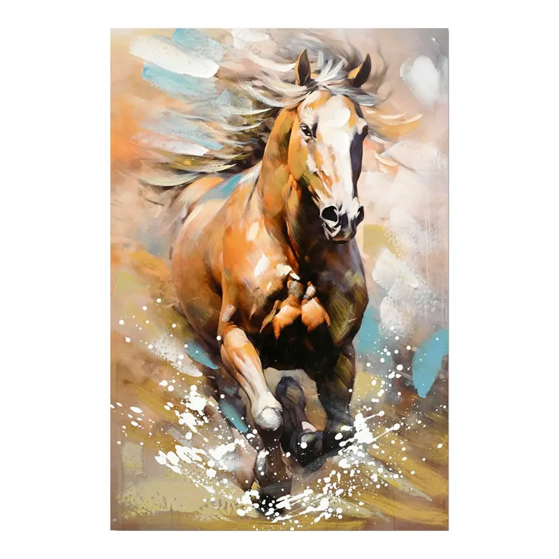 Tablou canvas Horse, Multicolor, 60x90 cm - Multicolor