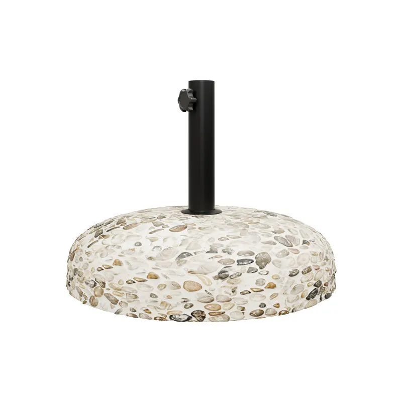 Suport umbrela de gradina Nimbus, Alb, 50x50x50 cm - Gri