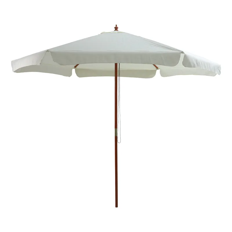 Umbrela de gradina Trigo, Alb, 300x300x255 cm - Bej