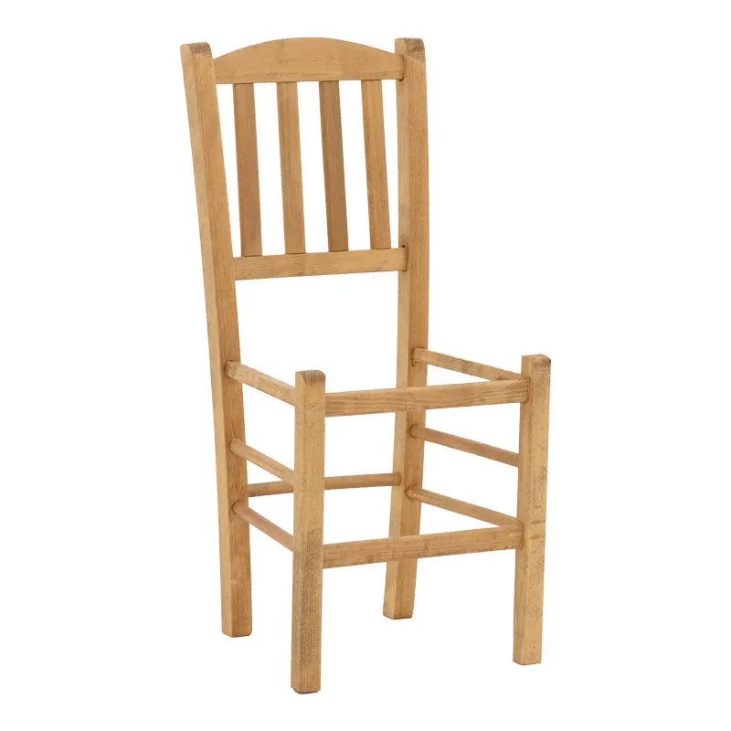 Scaun cafenea Damnir lemn masiv de fag lustruit, nuc, 41x42x92 cm - Nuc