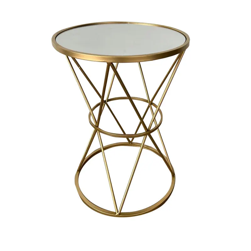 Masuta de cafea Vogaton metal, auriu, 40x40x56 cm - Auriu