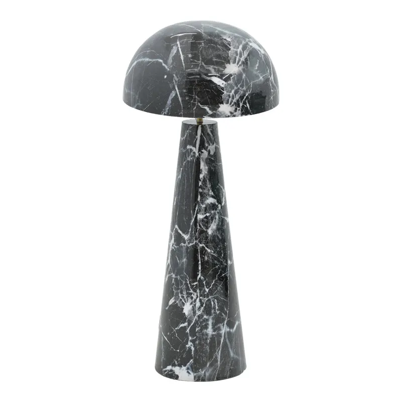 Lampa de podea Flozer marmura metal, negru, D36x79 cm - Negru