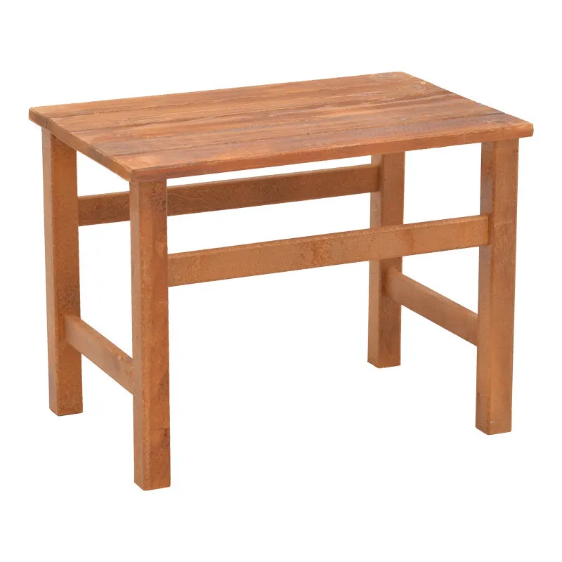 Masa de gradina Summrine de plaja din lemn de fag solid, nuc, 60x40x45 cm - Nuc
