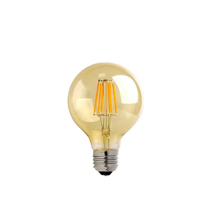Lampa LED G80 Bec 3000K 200-220V chihlimbar, 8x8x12 cm - Alb