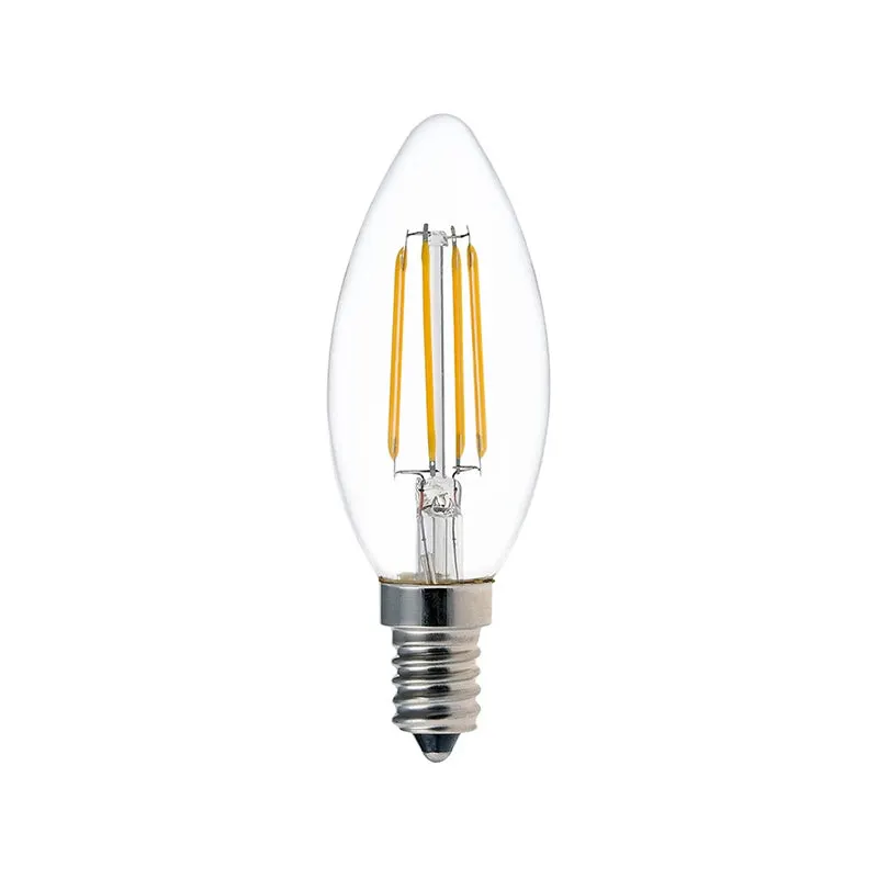 Lampa LED C35 Bec 3000K, Transparent, 10 cm - Multicolor