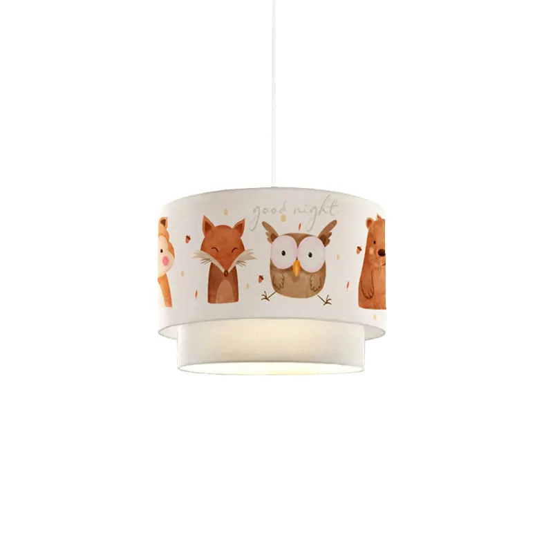 Lustra pentru copii PWL-1096, PVC, D30x20 cm - Alb-Rosu