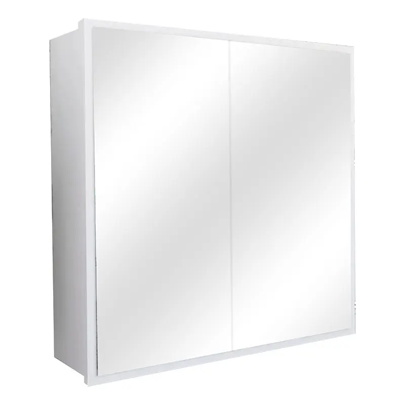 Dulap baie Poliana cu oglinda, alb, 70x17x70 cm - Alb