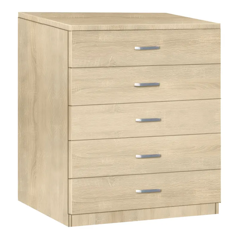 Gioko Comoda cu 5 sertare, Natural, 80x40x100 cm - Natur
