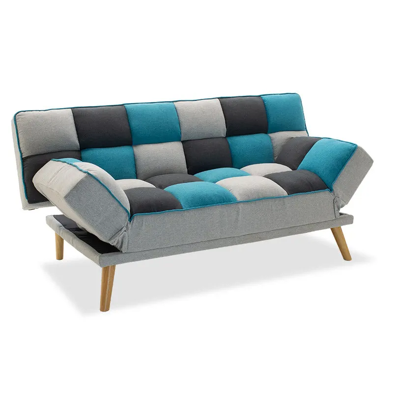 Canapea extensibila 3 locuri Andy stofa Multicolora, Multicolor, 177x91x86 cm - Multicolor