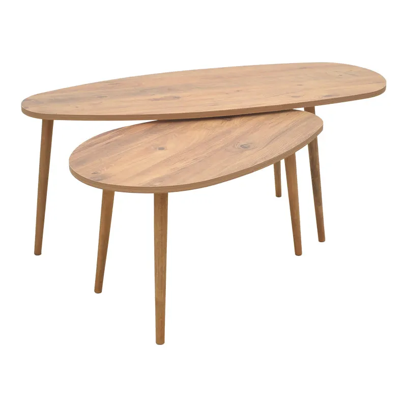 Masa de cafea din de Monty, Nuc - Stejar, 116x46x46 cm - Nuc