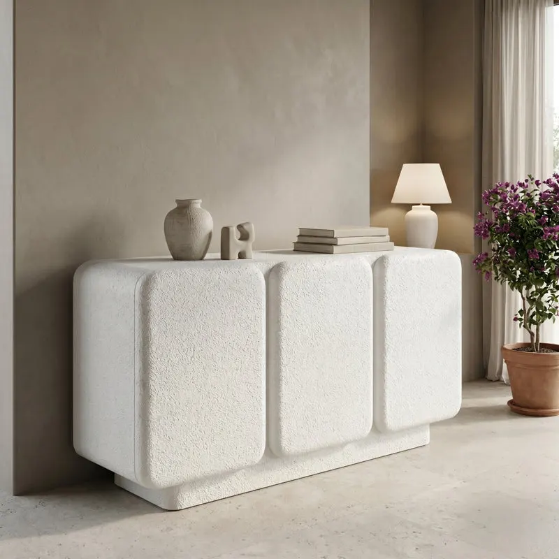 Comoda Kooldio, MDF, Alb, 120x38x69 cm - Alb