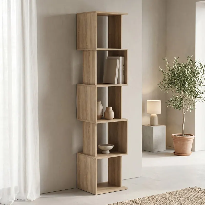 Biblioteca Cubik, 35x30x161 cm - Sonoma