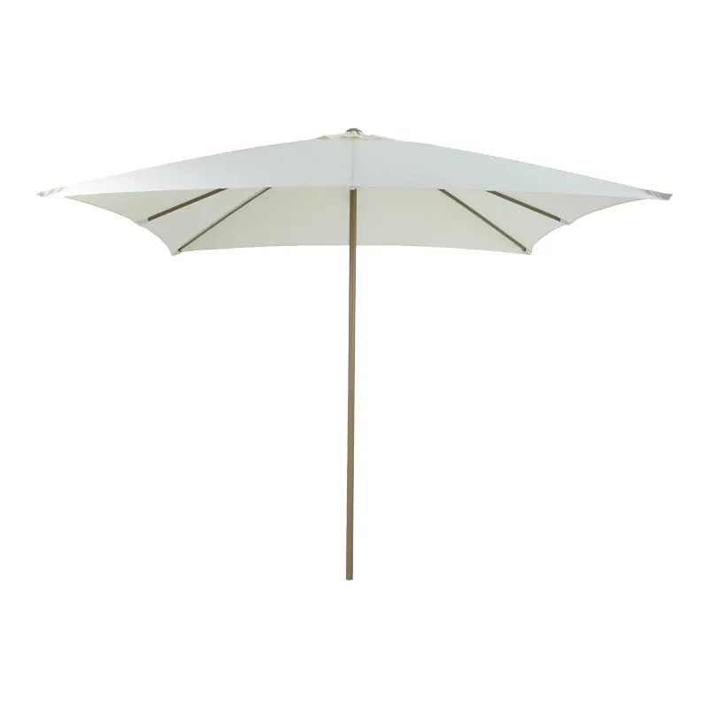 Umbrelă de exterior Solis, Sandy White Pole-Sand-Cream Fabric, 195x195x235 cm - Sandy White Pole-Sand-Cream Fabric