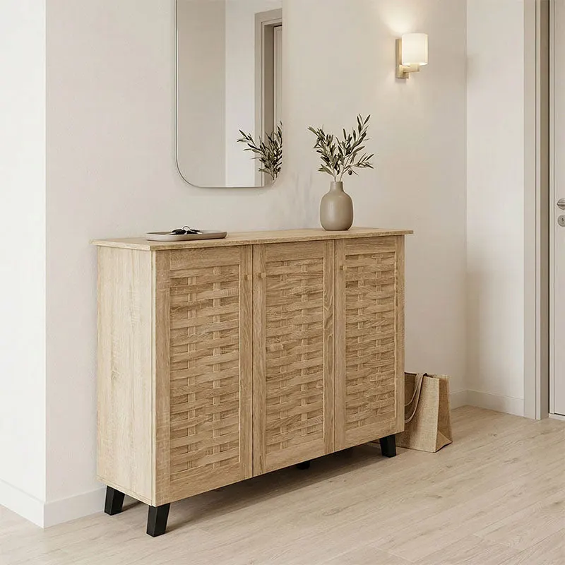 Pantofar Mantam, pentru 16 perechi, Sonoma, 116x34x87 cm - Sonoma